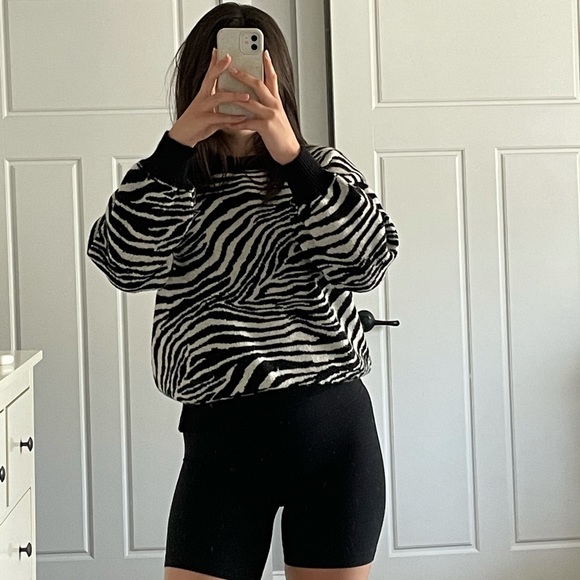 Sweaters - ZEBRA PRINT SWEATER